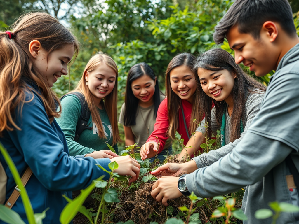 Environmental club members