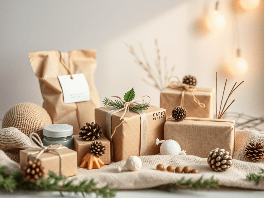 sustainable gift giving... more biodegradable material used