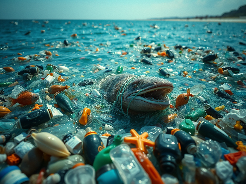 plastic pollution in the ocean